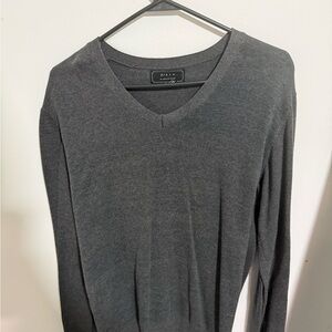 21men Charcoal Knit Sweater